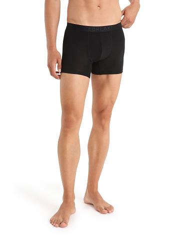 Bielizny Icebreaker Cool-Lite™ Merino Anatomica Boxers Męskie Czarne | PL 1626WNBY